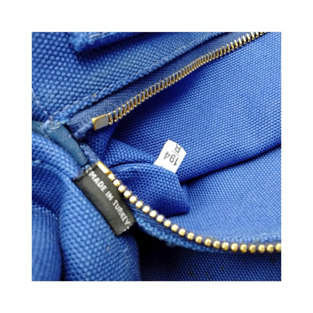 🚨SOLD🚨Prada Blue Canvas Canapa Tote Bag - Picture 9 of 9